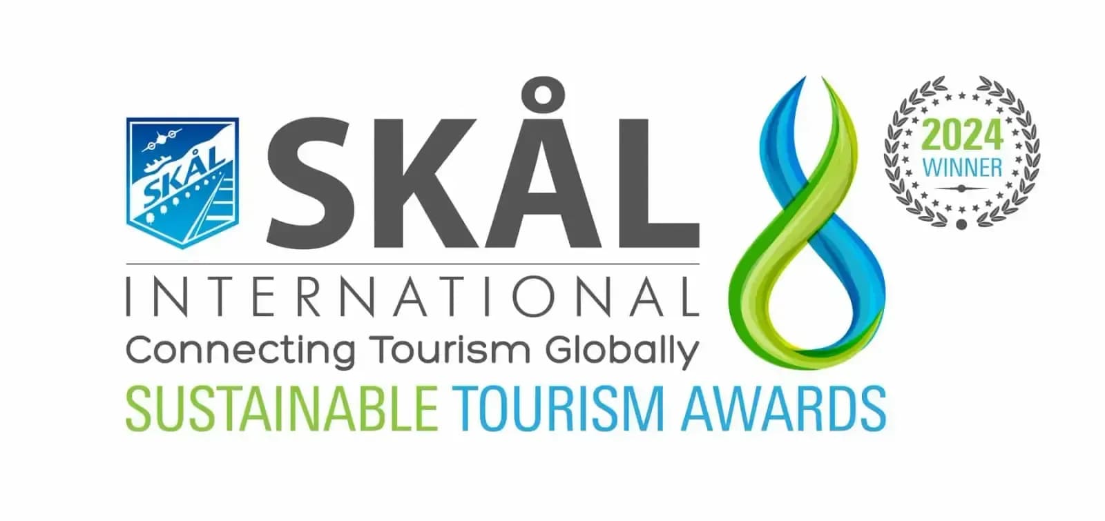 Selo do prêmio Skål International Sustainable Tourism Awards