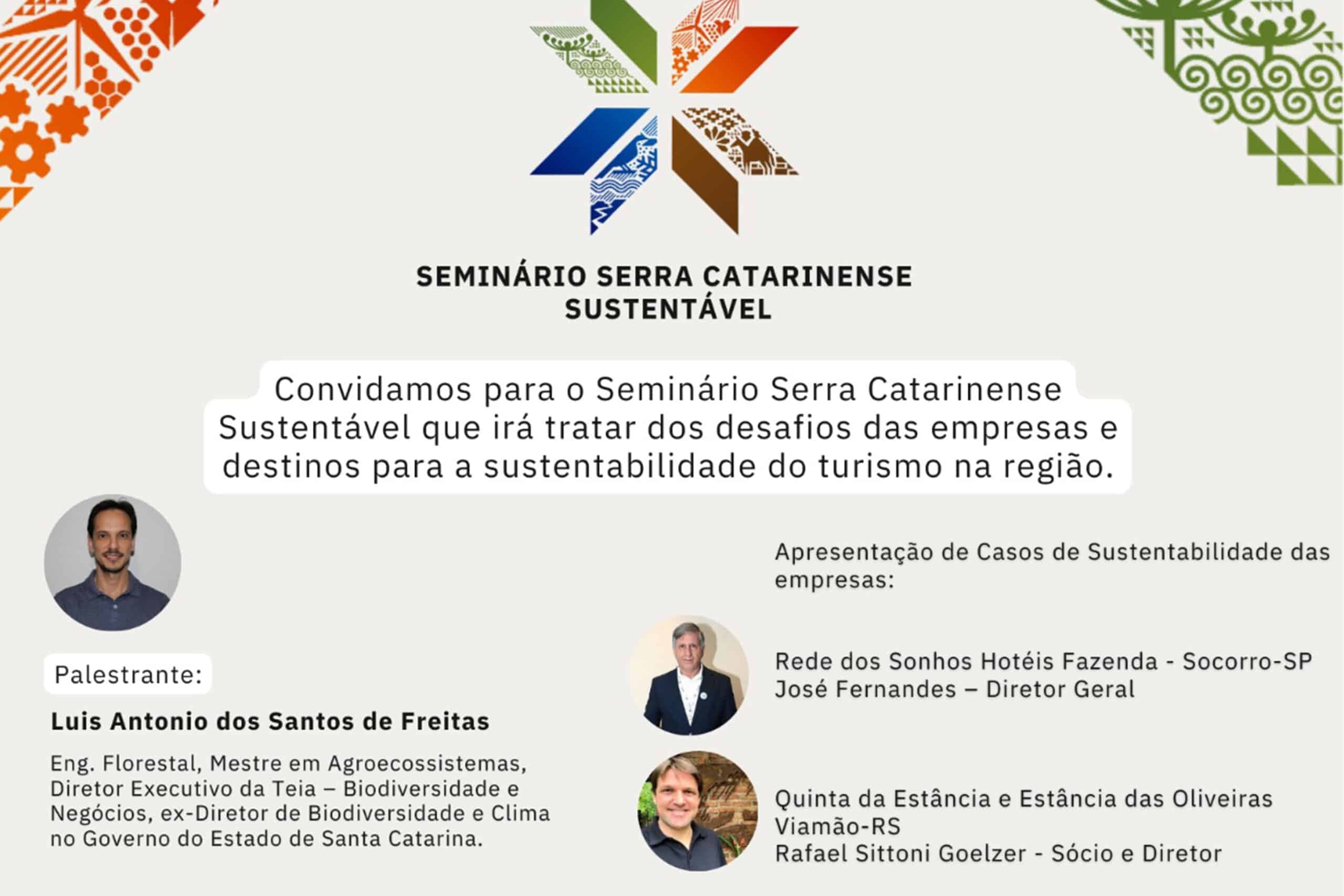 Diretor da Rede dos Sonhos é convidado para Seminário Serra Catarinense Sustentável