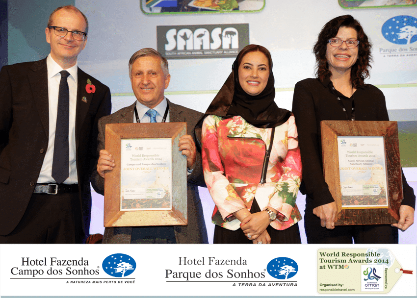 Campo dos Sonhos e Parque dos Sonhos ganham prêmio mundial na WTM em Londres